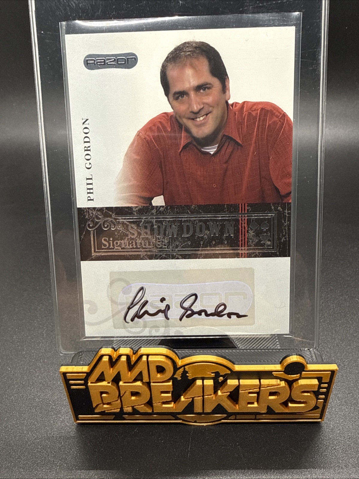 2006 Razor Poker Showdown Signatures Autograph Card Phil Gordon #A-6