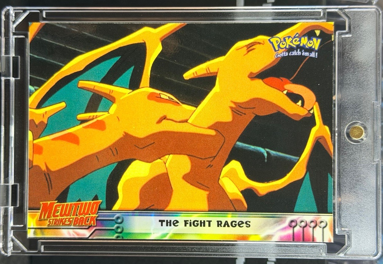 Charizard 1999 Topps Pokémon First Movie #35 The Fight Rages First Print Charizard 1999 Topps Pokémon First Movie #35 The Fight Rages First Print
