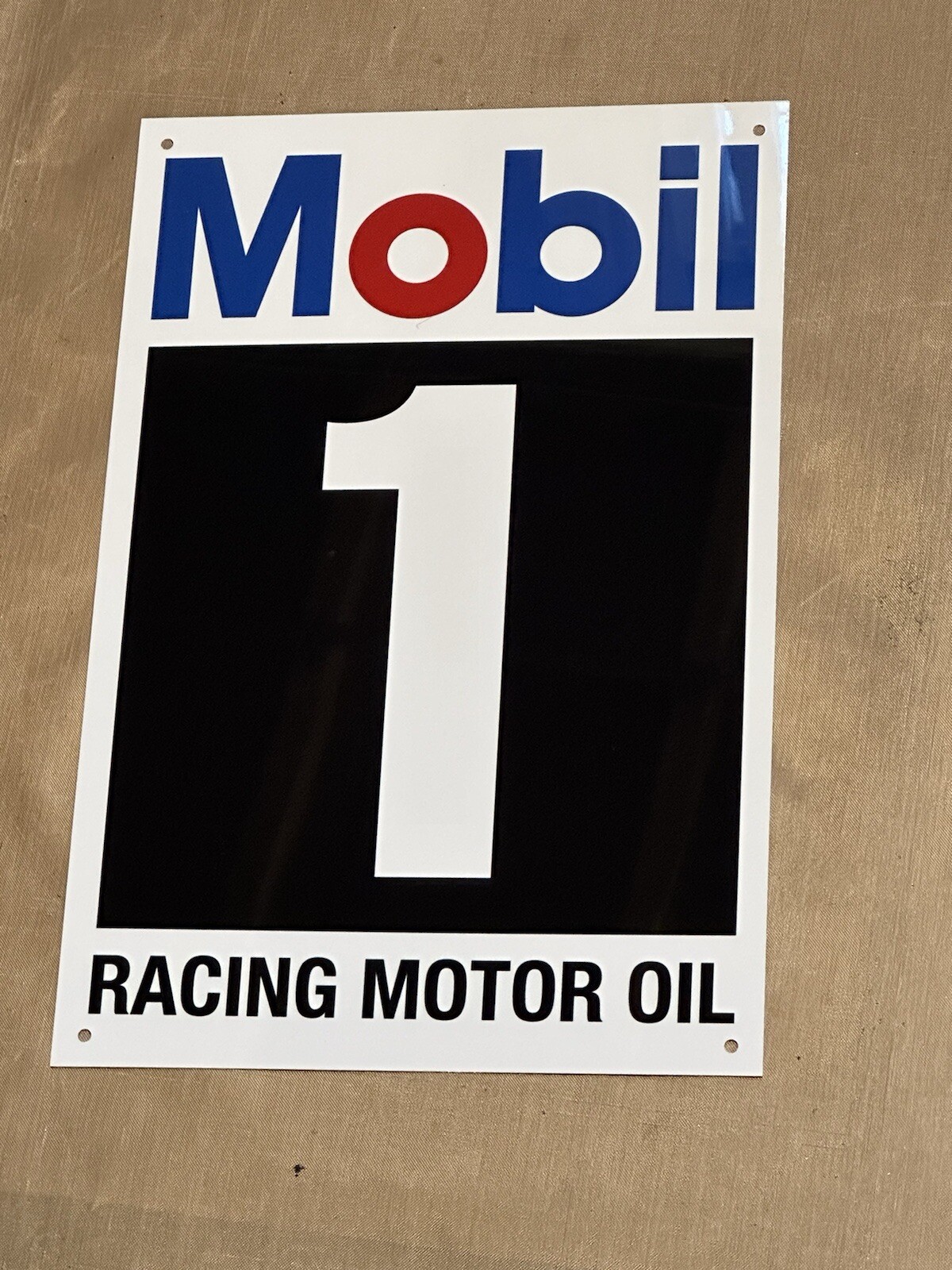 Mobil 1 Mobilgas  Mobiloil Racing Motor Oil Metal Sign Top Quality