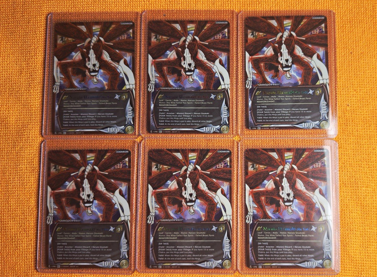 Naruto CCG Naruto (Six Tails) , #1396, NM, 1st Edition