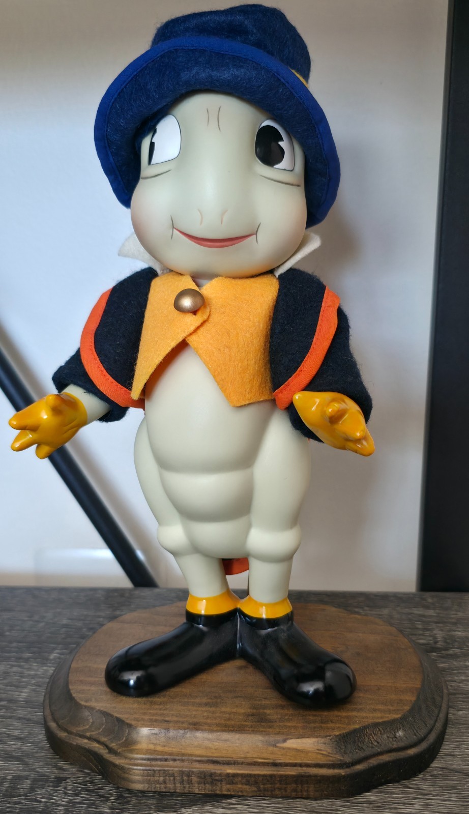 Disney Jiminy Cricket Porcelain Collectible Doll from Knickerbocker Toy Company