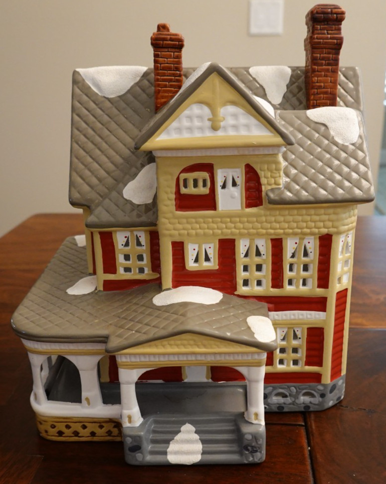 Vintage Dept 56 Orig Snow Village- 1988 Kenwood House w/box & light, #5054-7
