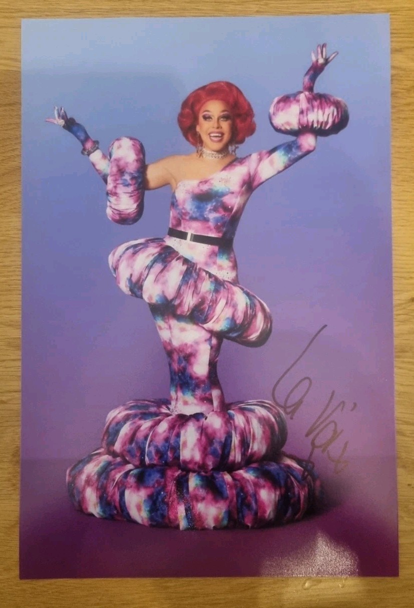 la voix Signed ru pauls drag race uk 12x8 photo autograph 