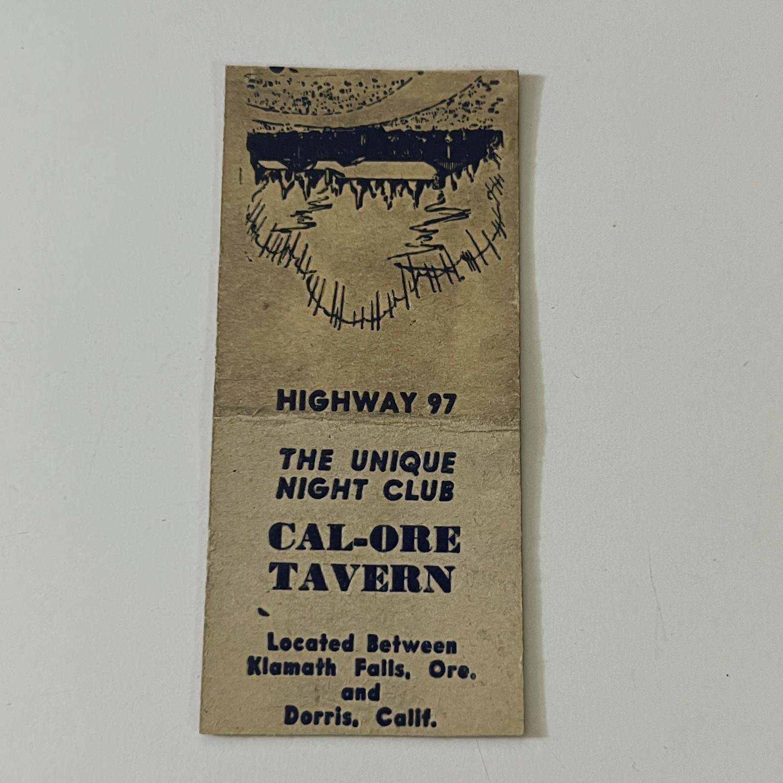 Cal-Ore Tavern Night Club Klamath Falls OR c1940 Matchbook Cover SMB68-6
