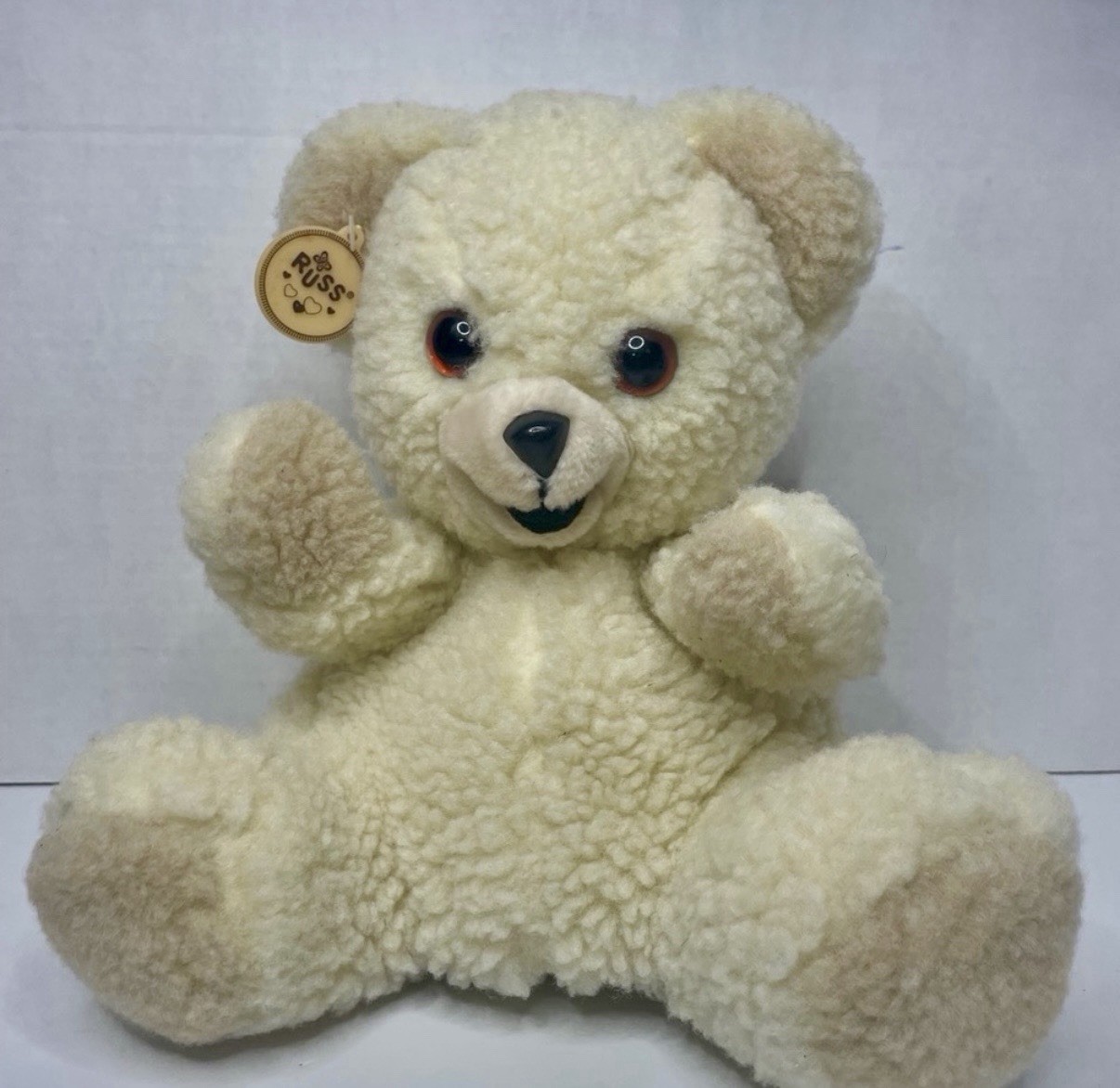 Vintage 1986 Russ Berrie Snuggle Bear Hand Puppet 11” Lever Brothers Collector