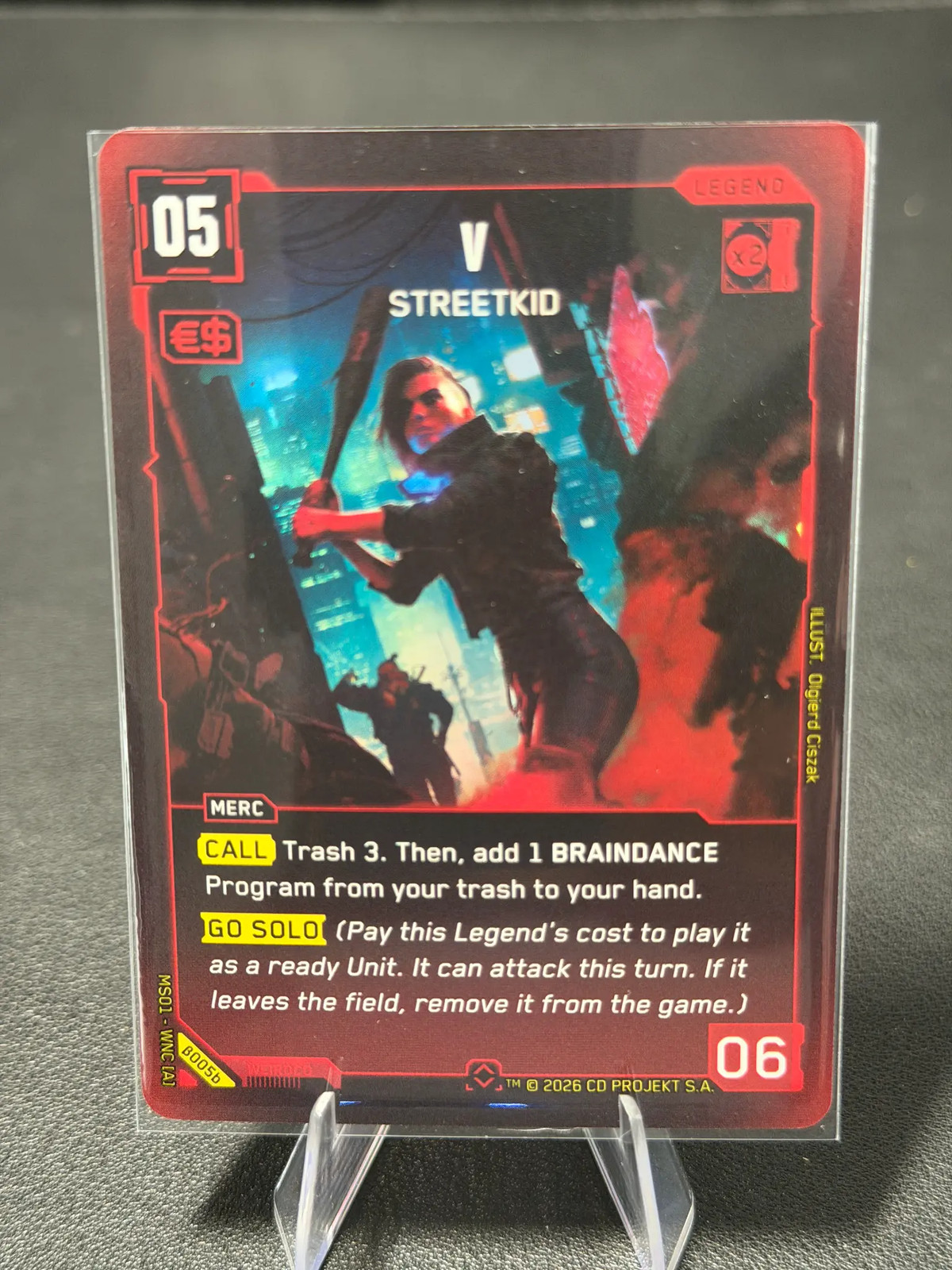 Cyberpunk TCG Beta V: Streetkid #β005b Rare alt art