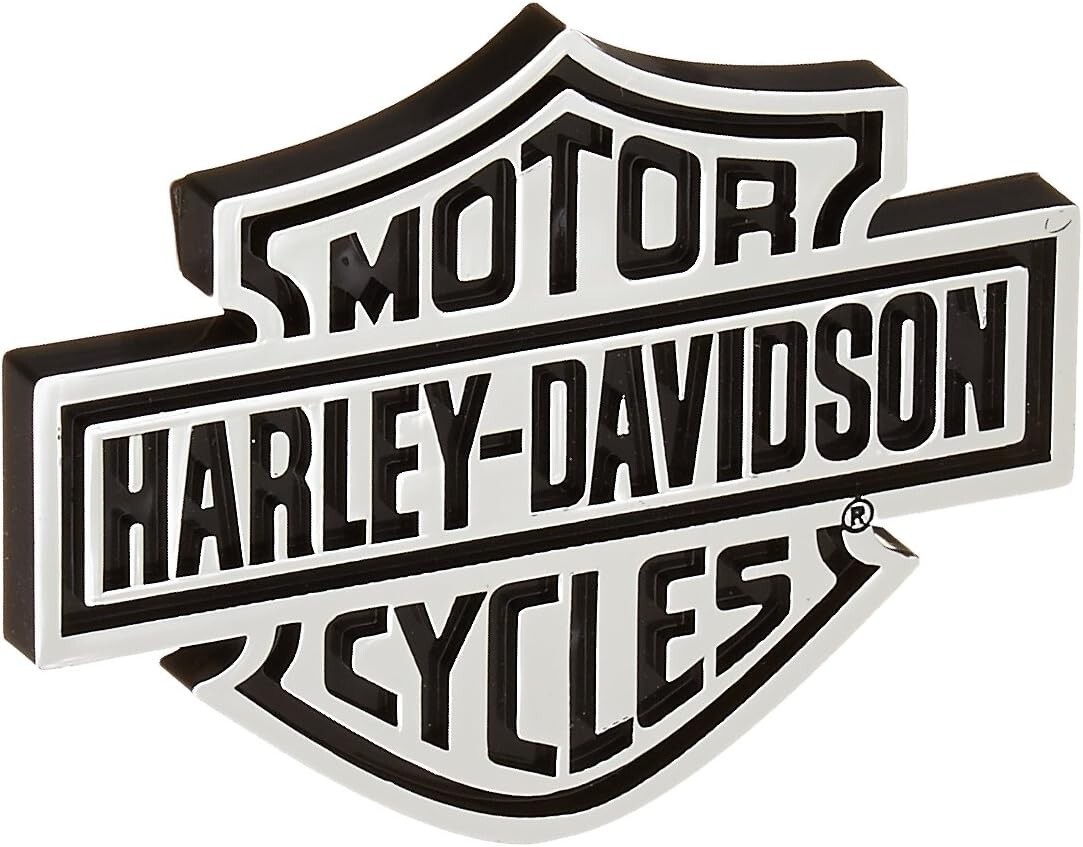 Harley-Davidson Chrome Bar & Shield Decal - 4-3/8\ Harley-Davidson Chrome Bar & Shield Decal - 4-3/8\
