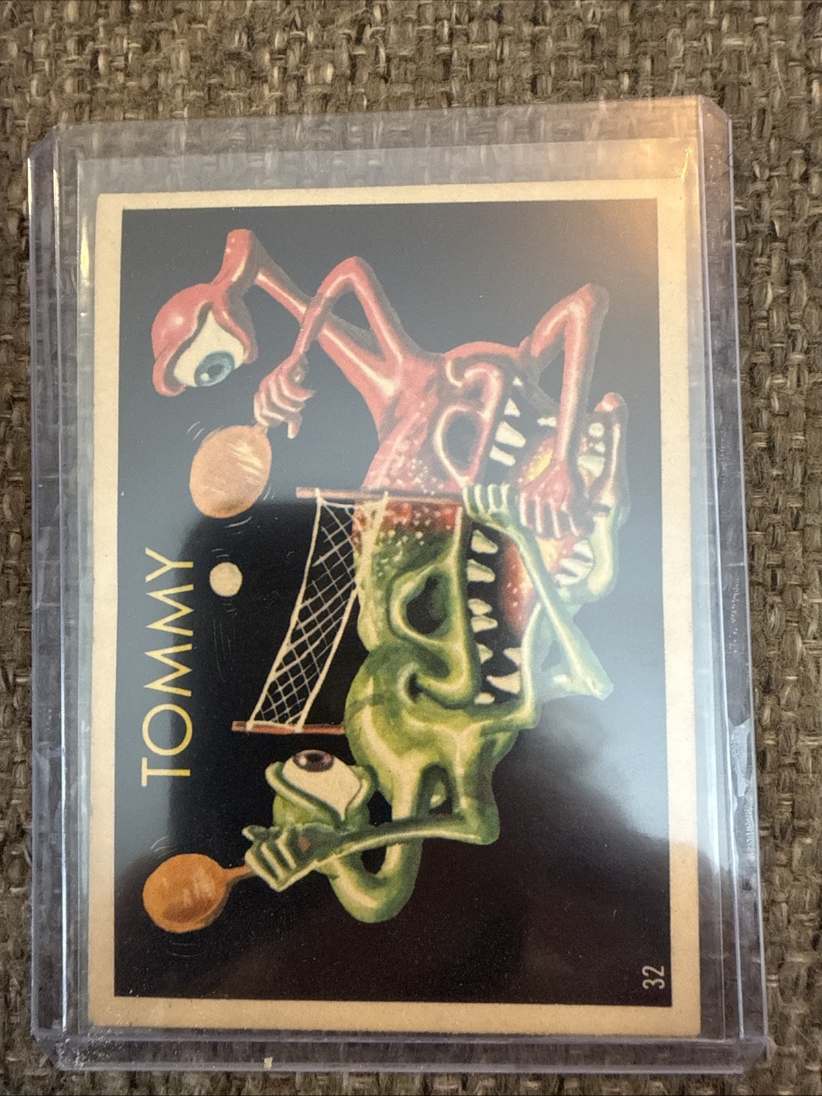 1967 Topps Wacky Ads TOMMY #32 Black Background Variant