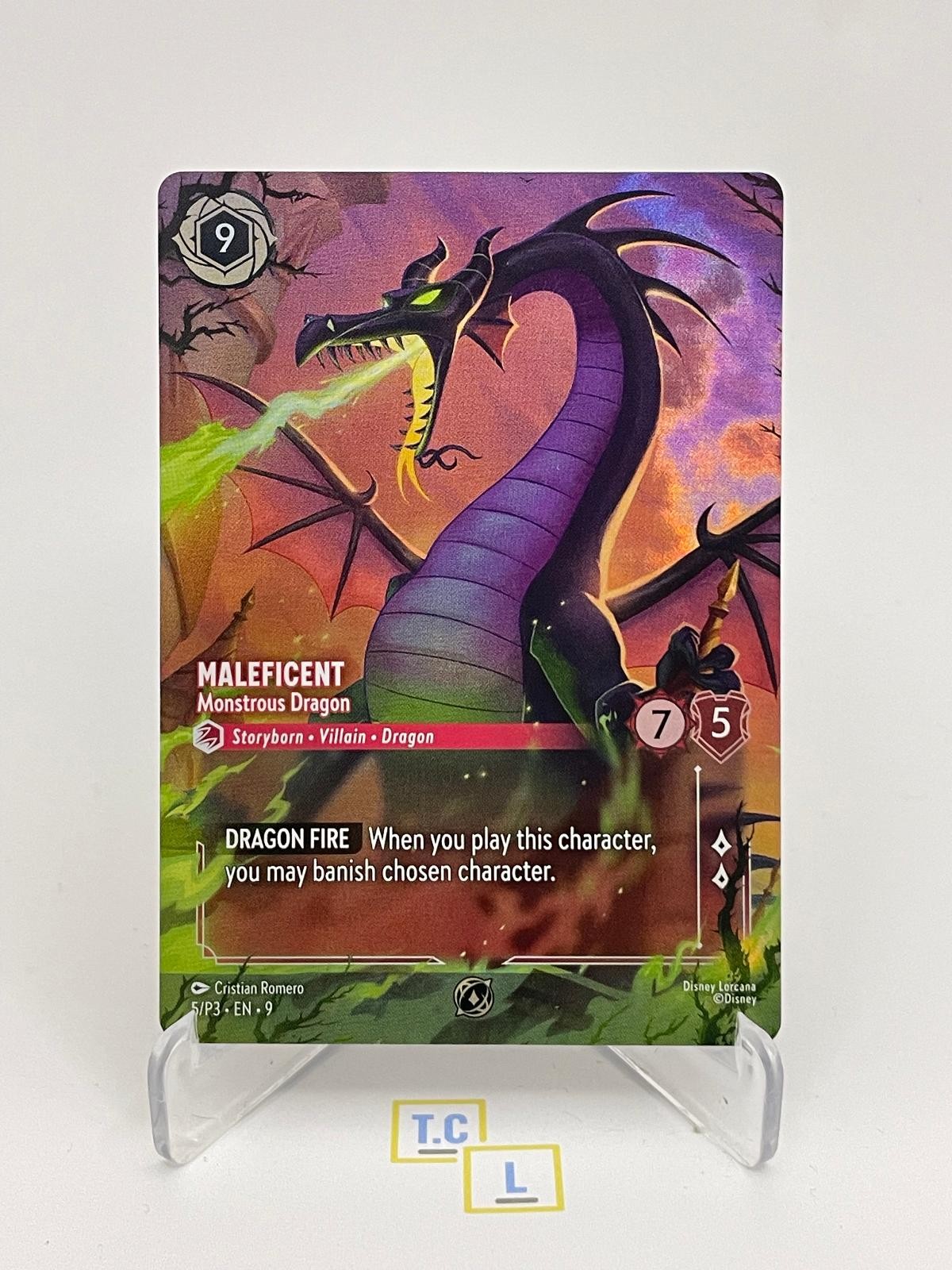 Maleficent - Monstrous Dragon (Championship) 5 Disney Lorcana Promo Holo NM