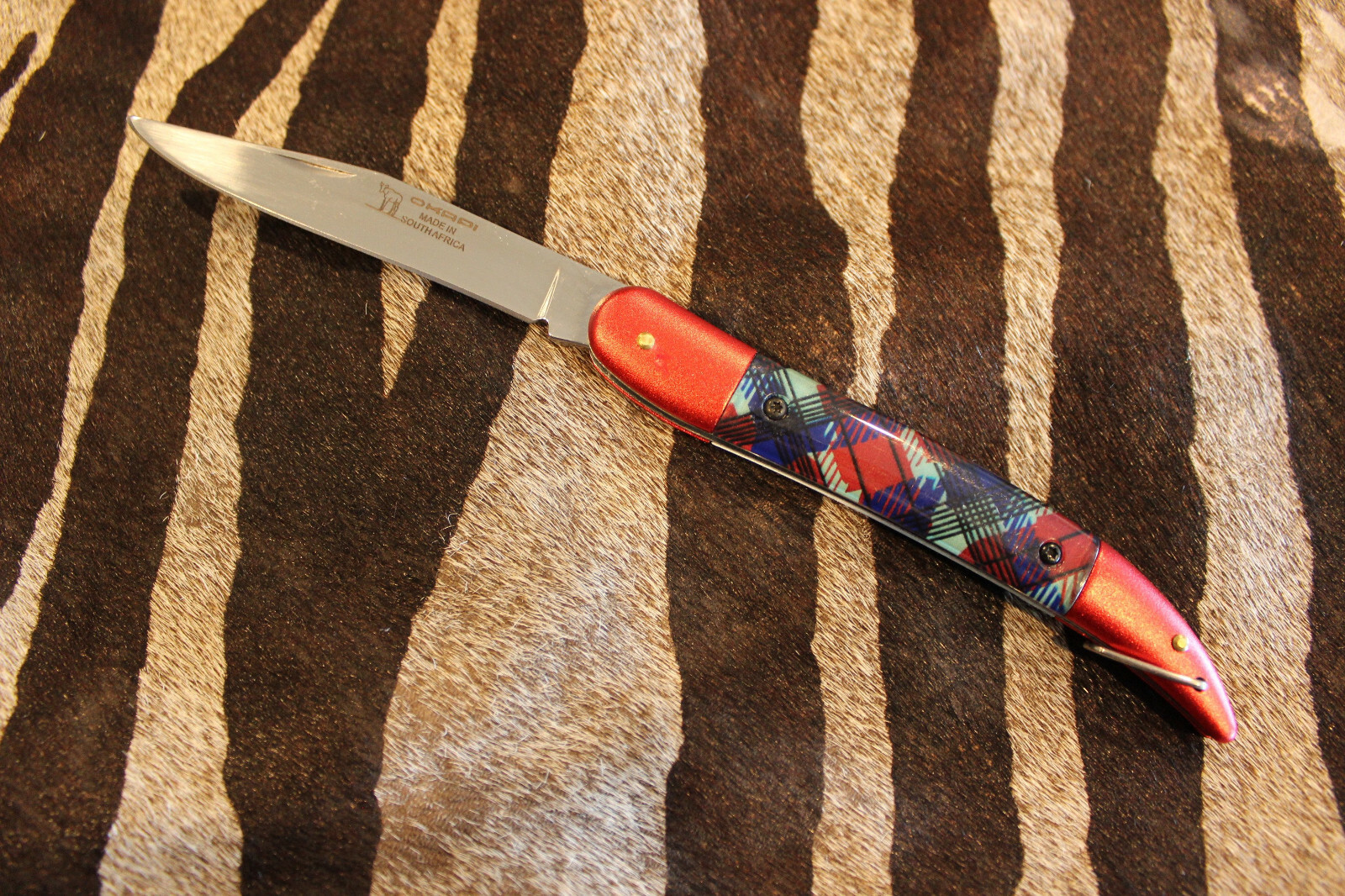 Okapi Tartan Red Folding Fisherman 1978/11