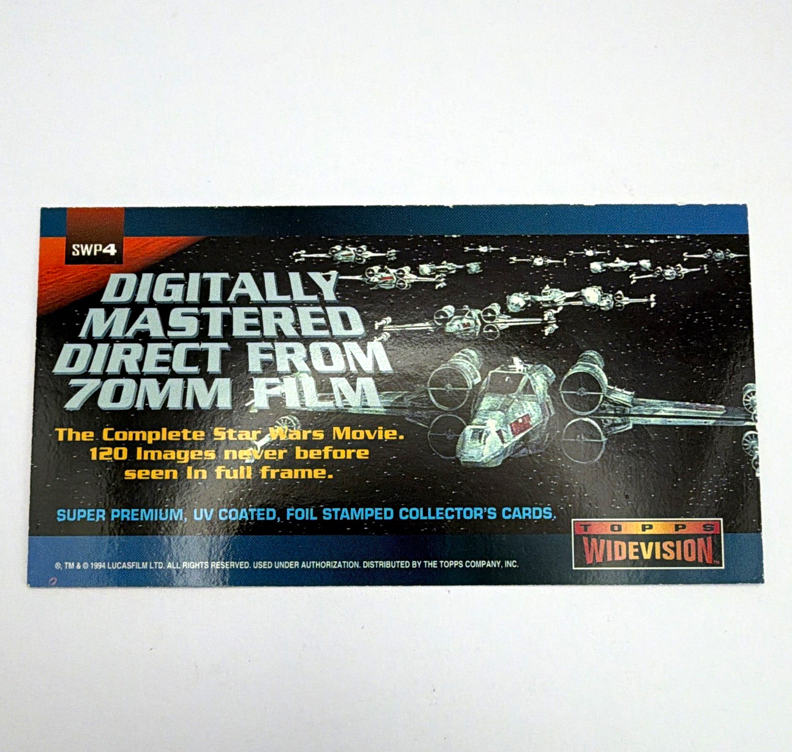 Topps 1994 Widevision Star Wars Promo Trading Card #SWP4 Coming Soon...