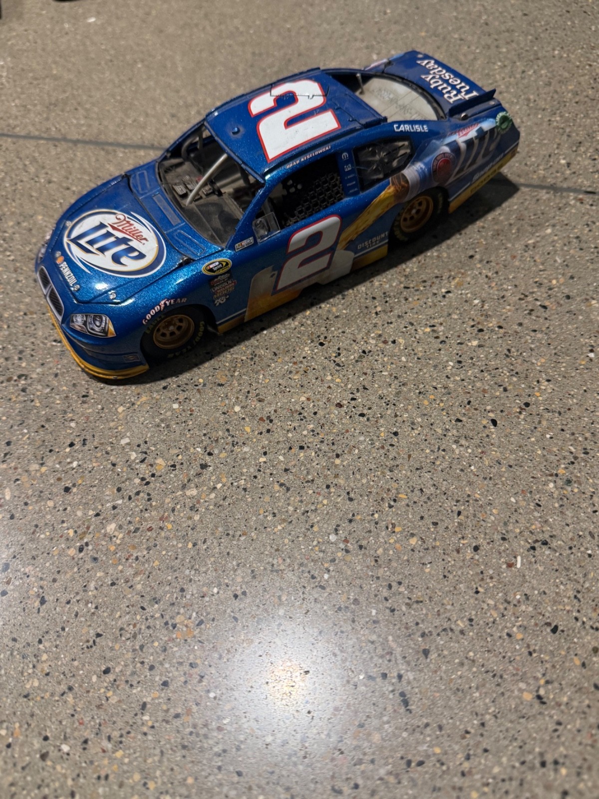 NASCAR 1/24 LIONEL #2 Miller Lite Brand (NO BOX)
