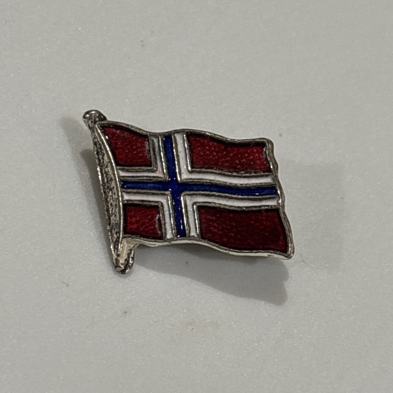 Vintage MEKA Denmark Norwegian Flag Enamel Pin – Scandinavian