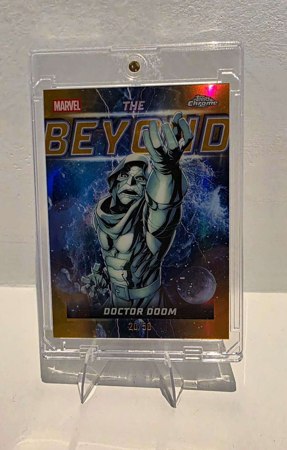 Topps 2026 Chrome Marvel Doctor Doom The Beyond TB-12 Serial Numbered 20/50