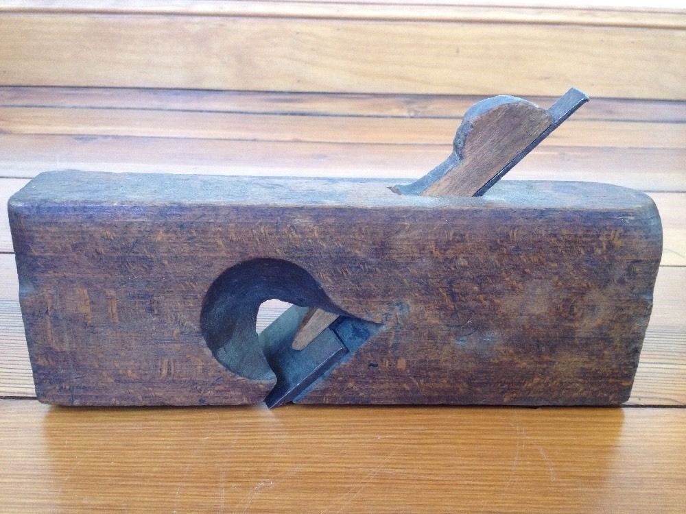 Antique Vtg Sandusky Tool Co 146 Solid Maple Woodworking Block Wood Mold Plane