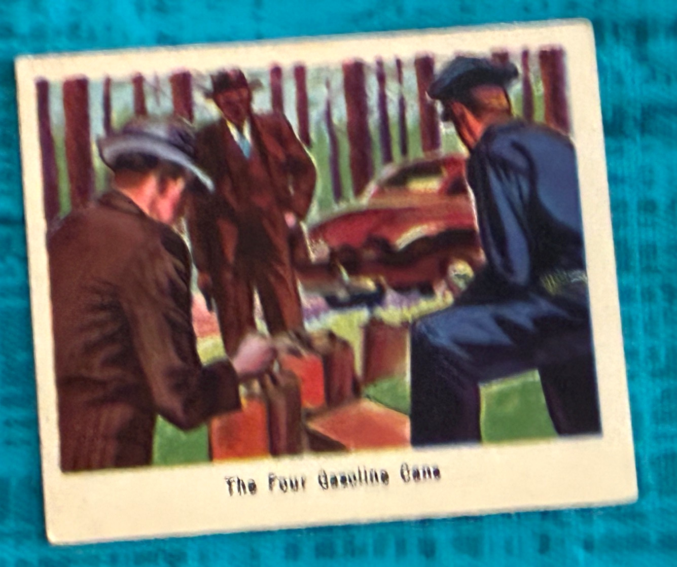 RARE 1949 Bowman America Salutes The FBI # 26 The Four Gasoline Cans   EX+/NM