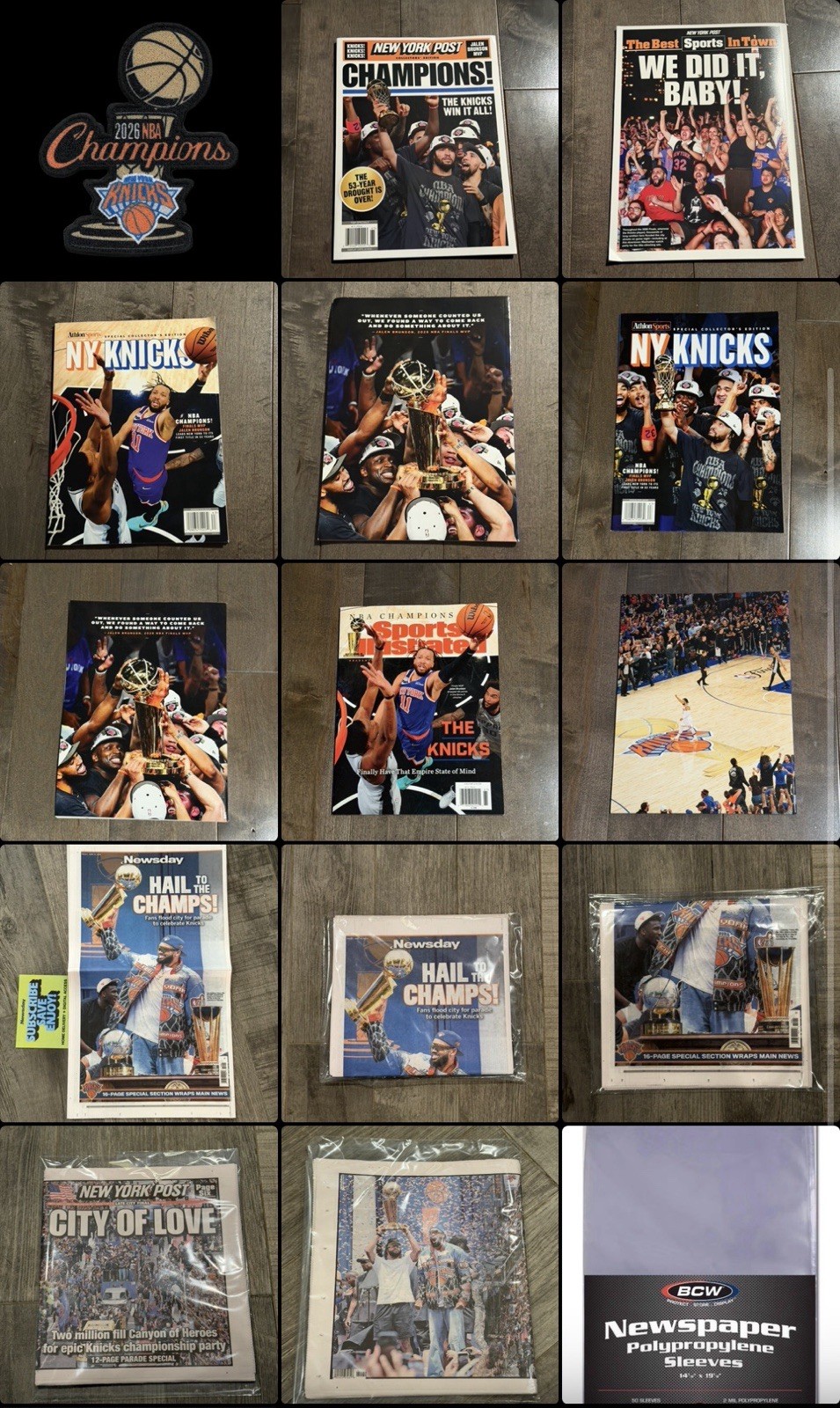 🏆 Knicks Championship Newspaper/Magazine Bundle 🏆 (2026)