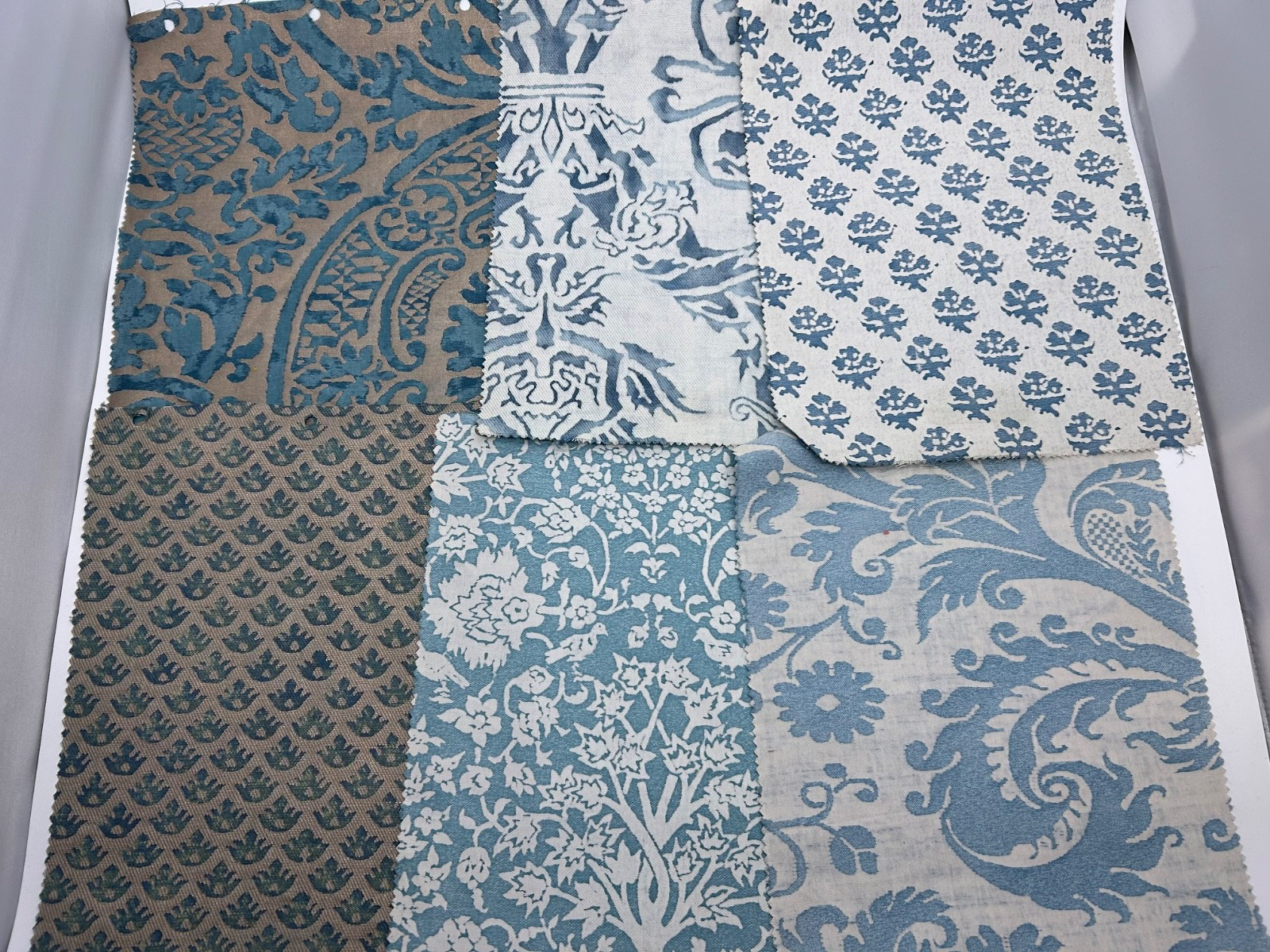 Vtg Six Rare FORTUNY Sample Pieces - Stunning Hard to Find Patterns & Colors