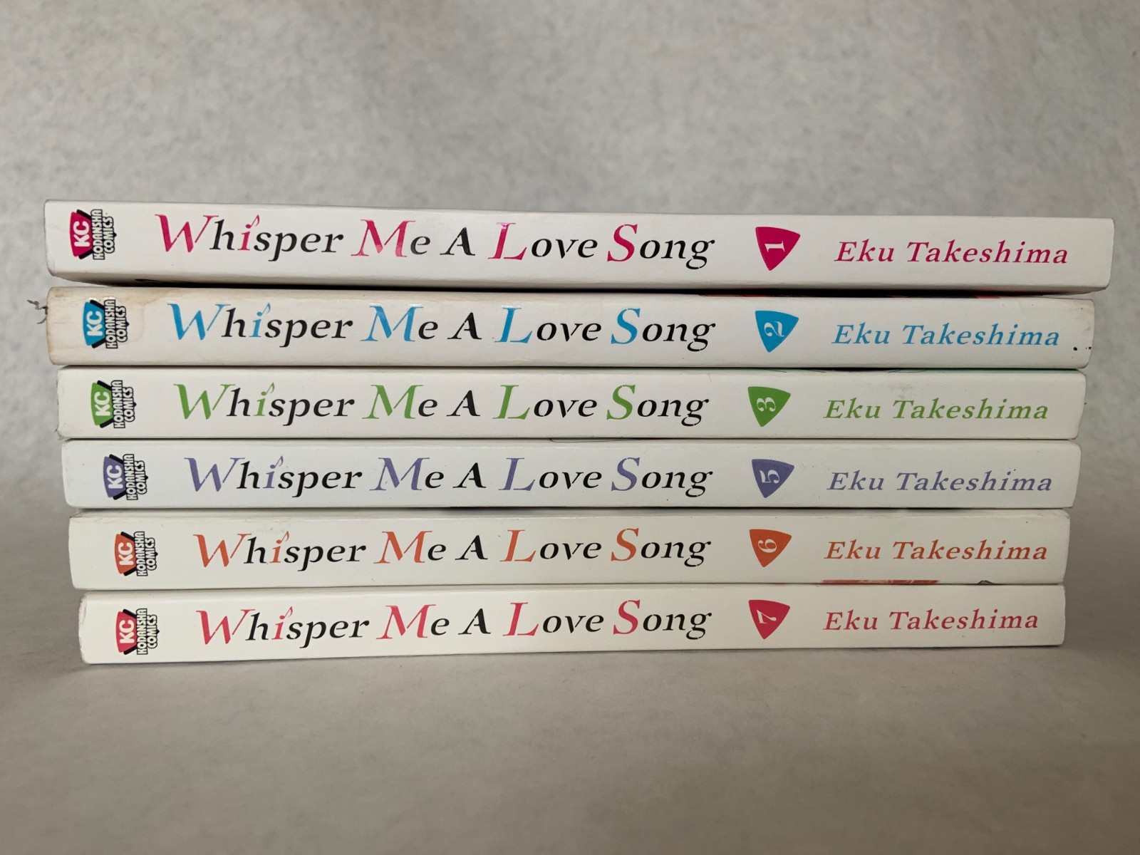 Whisper Me a Love Song ( vol. 1-3, 5-7) English Manga Graphic Novel