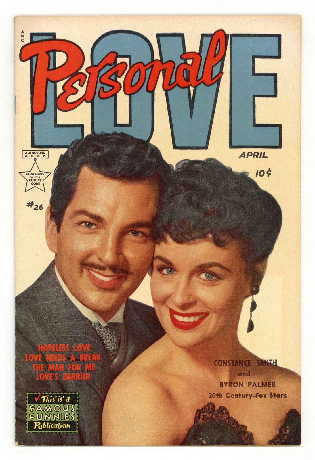 Personal Love #26 VG+ 4.5 1954