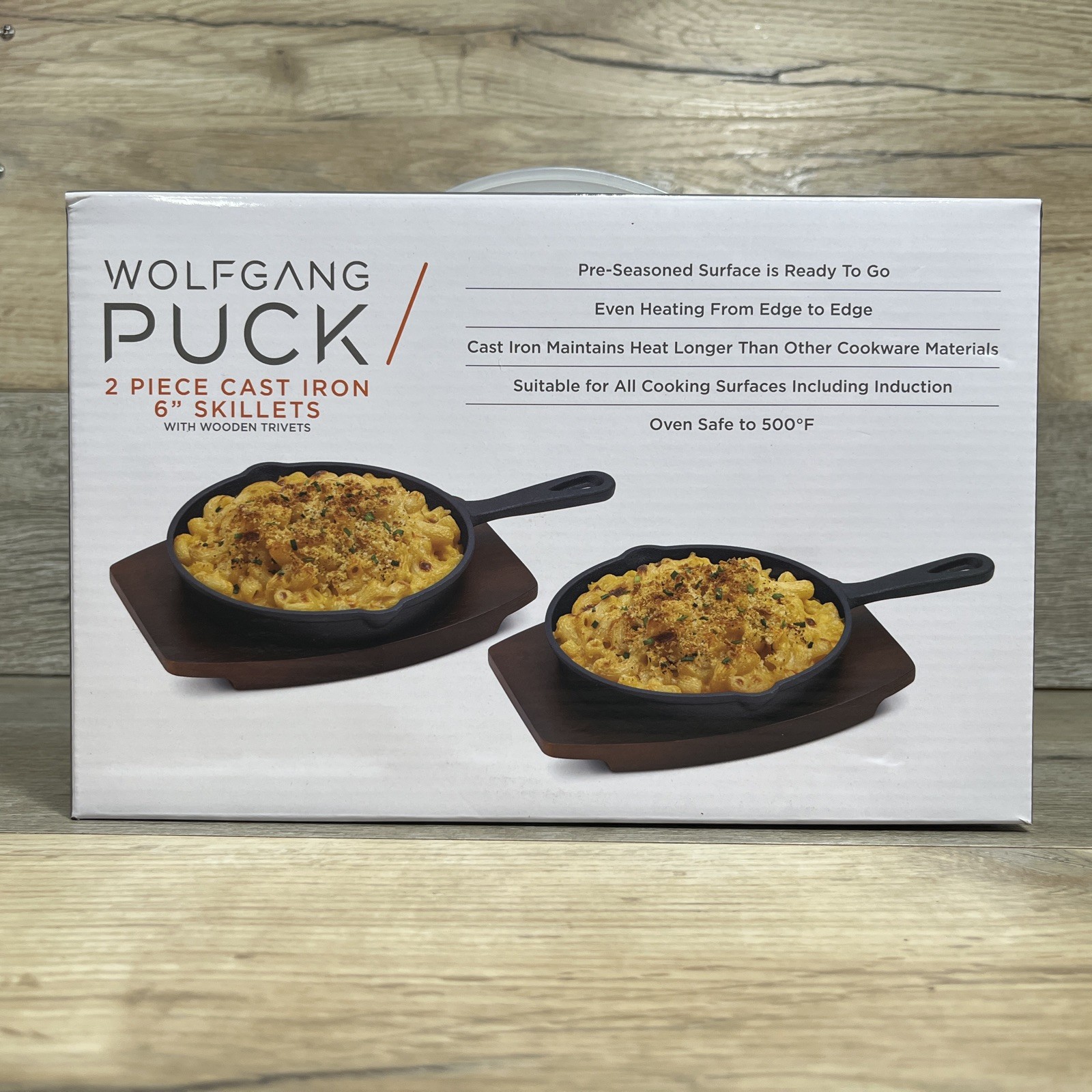 CAST IRON SKILLETS Wolfgang Puck Set of 2 - 6\