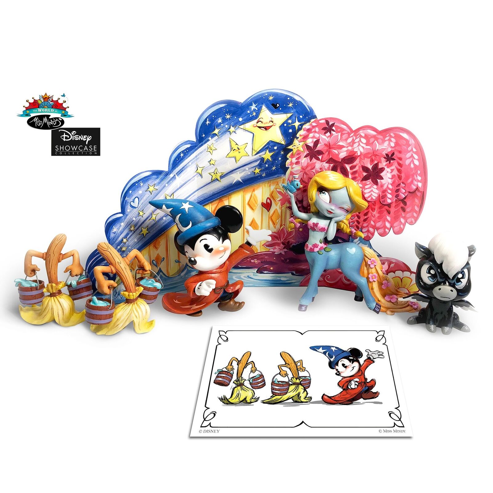 Enesco World of Miss Mindy Disney Fantasia Characters Deluxe Figurine Set