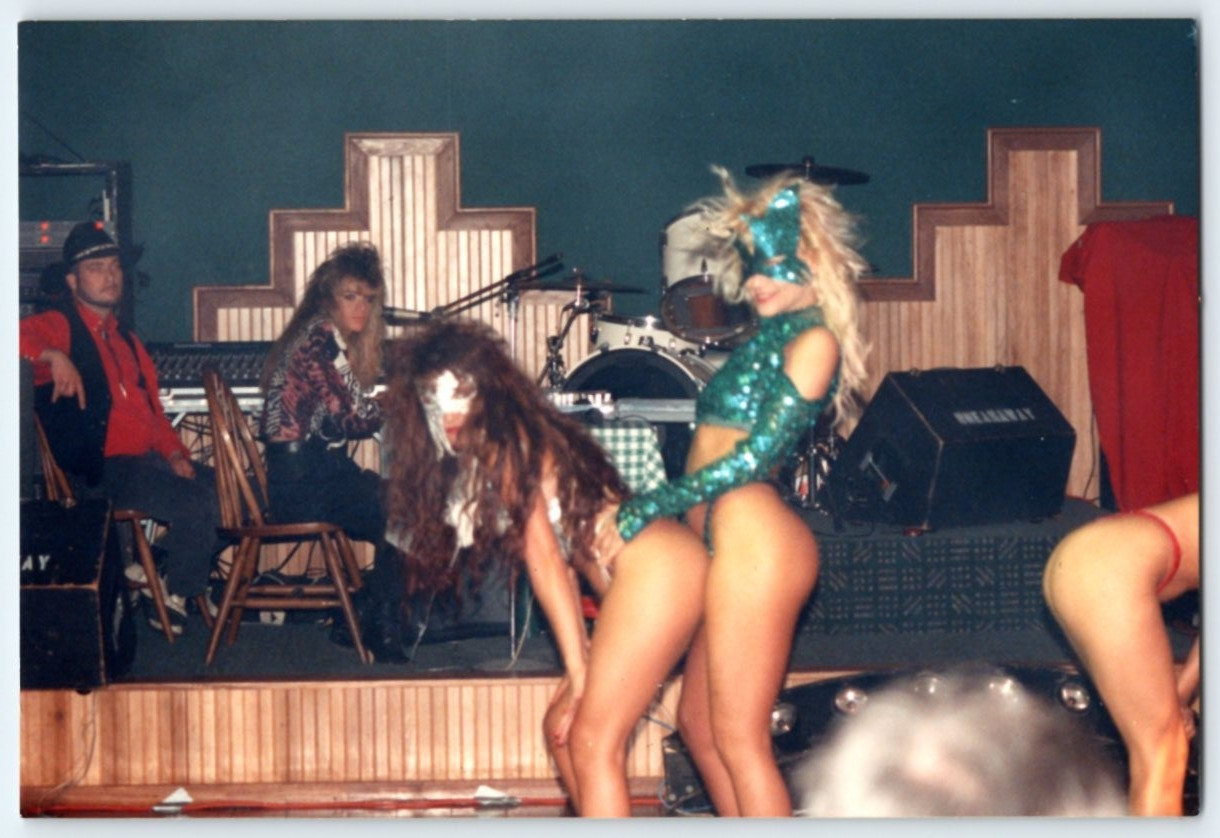 Vintage Photo Pretty Young Women Exotic Dancers At Strip Club 1990's OCT-3