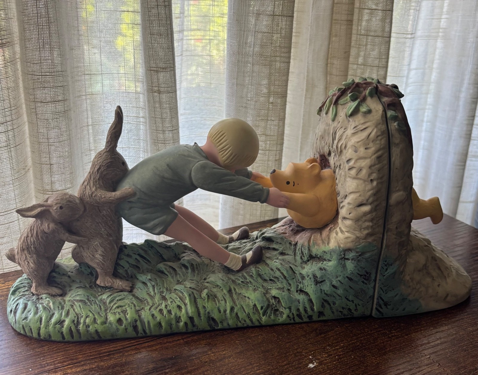 Vintage Classic Winnie The Pooh & Christopher Robin Bookends