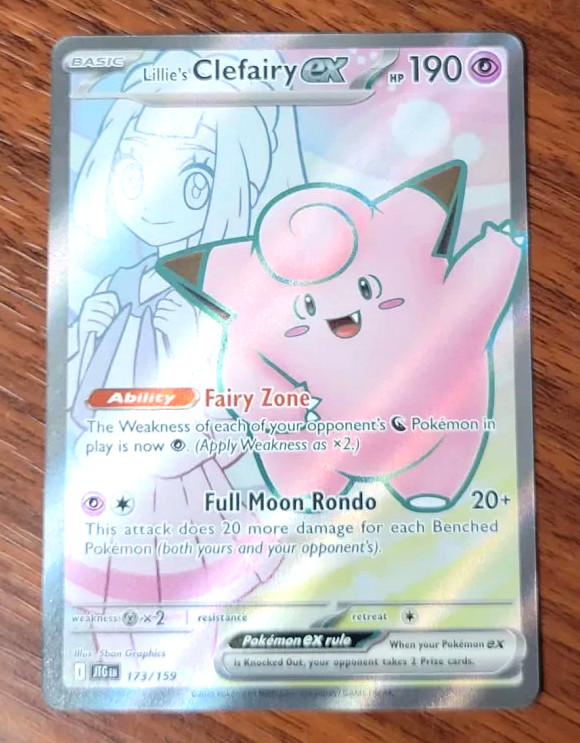 Lillie's Clefairy ex 173/159 Holo Journey Together 2025 NM Pokemon TCG