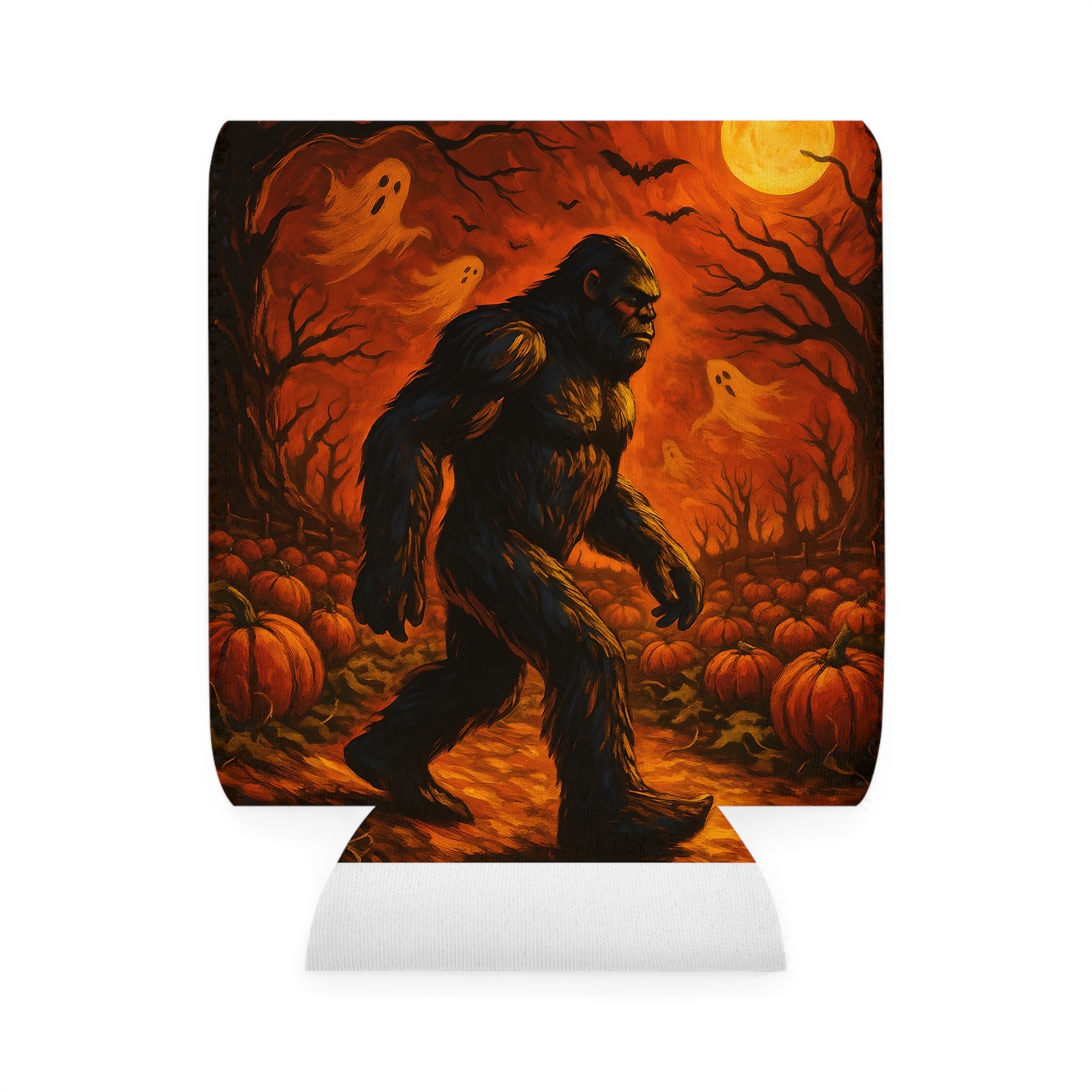 Bigfoot Halloween Can Cooler Sleeve