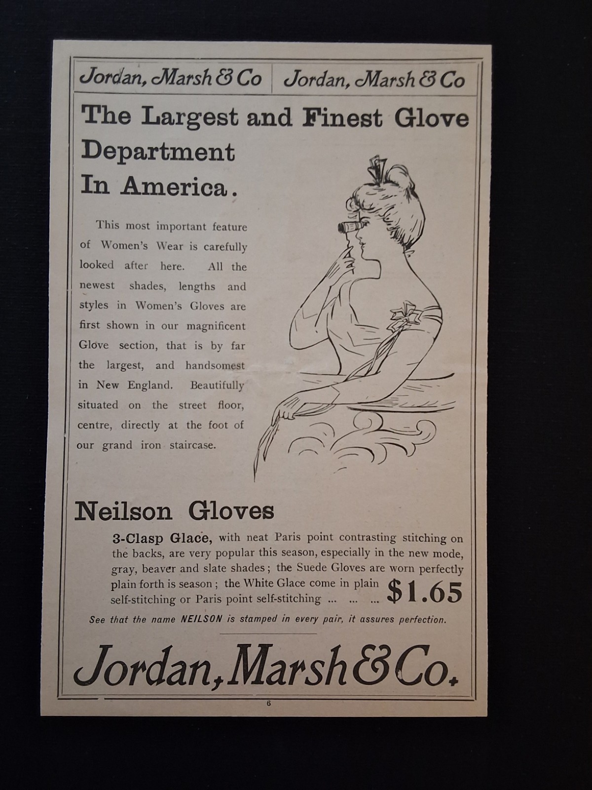 Vintage Antique Jordan Marsh & Co. - 1899 - 1924 AD LOT