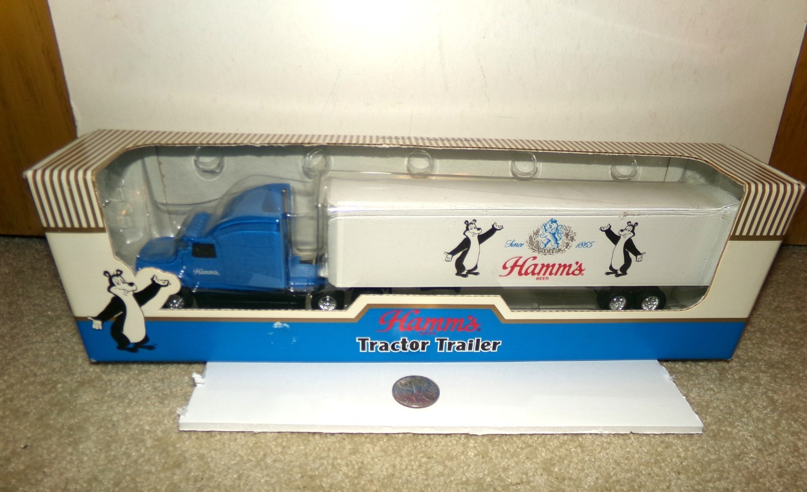 1995 HAMM'S BEER SEMI-TRACTOR TRAILER  die-cast truck MIB by ERTL