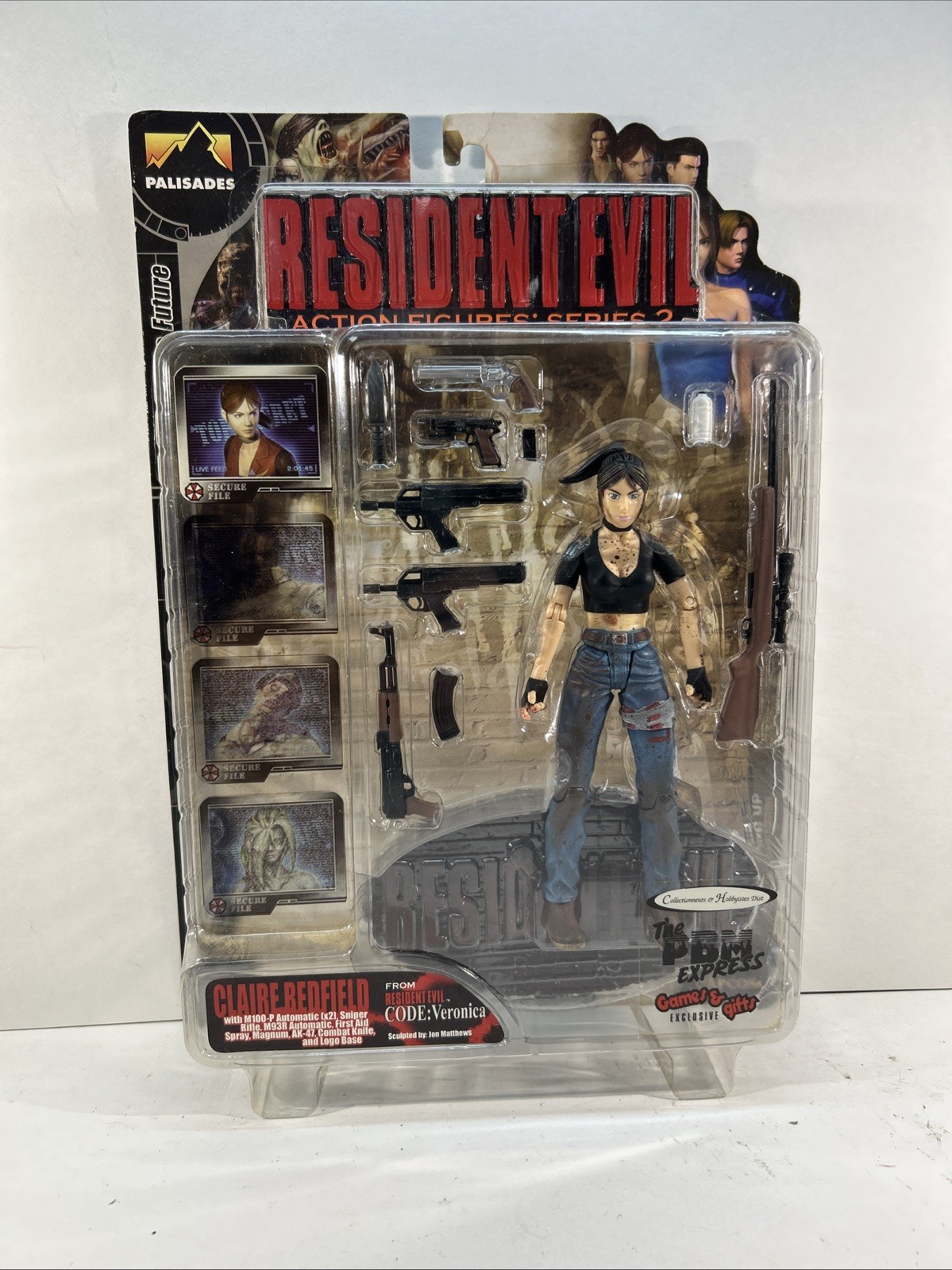 Palisades Resident Evil Claire Redfield Figure 2001 Series 2 Code: Veronica NEW