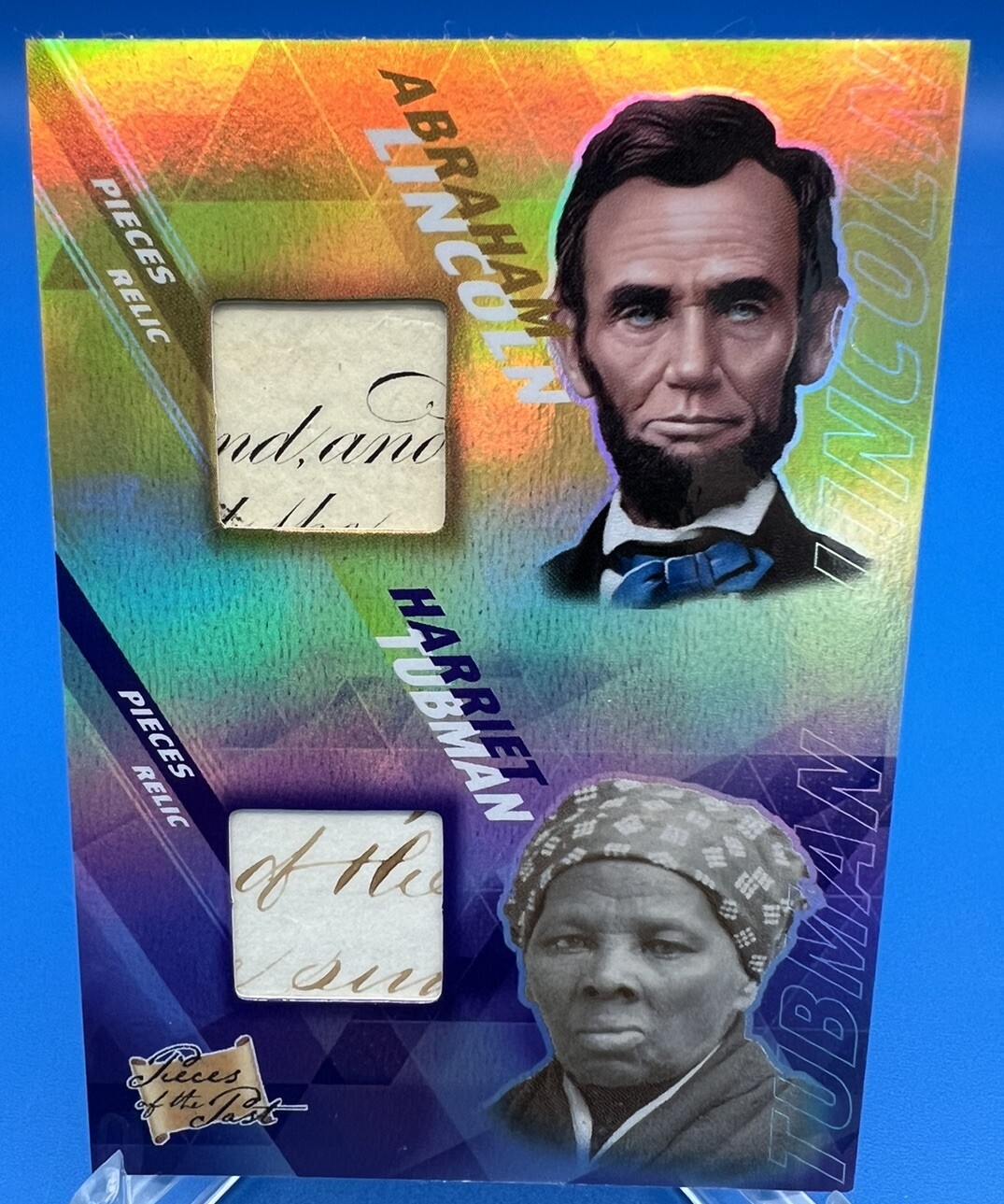 Unique Harriet Tubman Abraham Lincoln HANDWRITTEN RELICS 2021 PIECES OF THE PAST