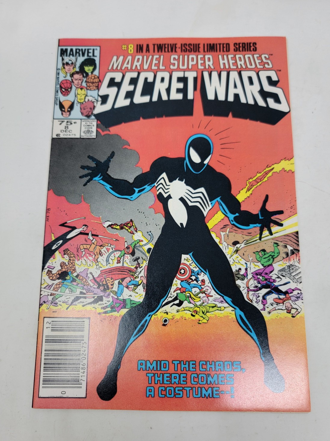 MARVEL SUPER HEROES SECRET WARS #8  1984 ORIGIN SYBIOTE VENOM NEWSSTAND  9.2