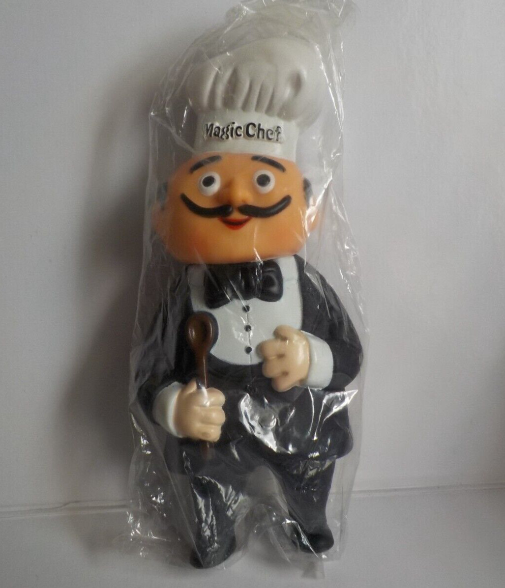 VINTAGE MAGIC CHEF VINYL COIN BANK NIP
