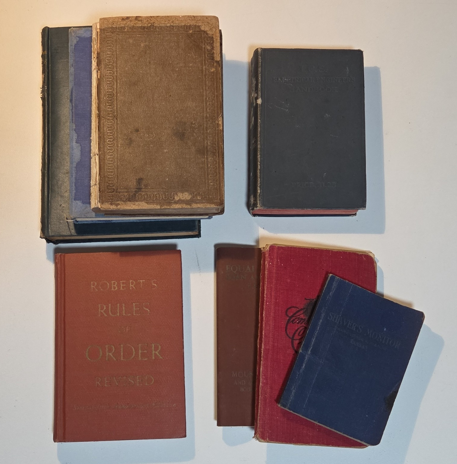 8 Antique Books Fair Condition