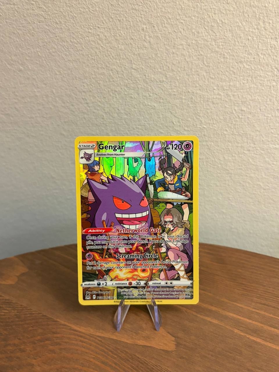 Pokemon Gengar TG06/TG30 SWSH11: Lost Origin Trainer Gallery Full Art Holo LP-NM