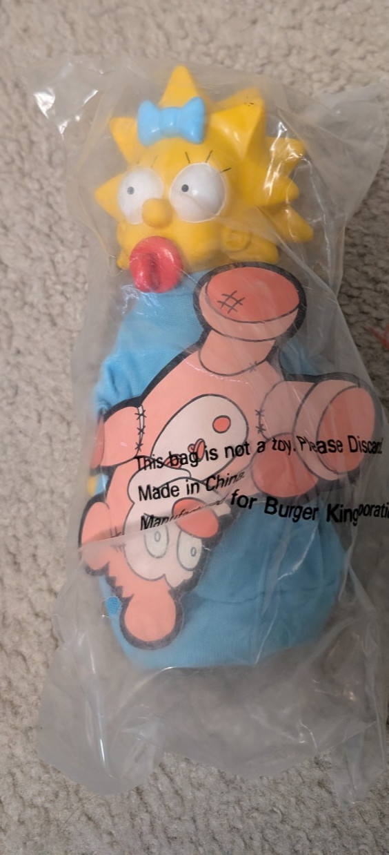 1990 SEALED Burger King dolls THE SIMPSONS Maggie