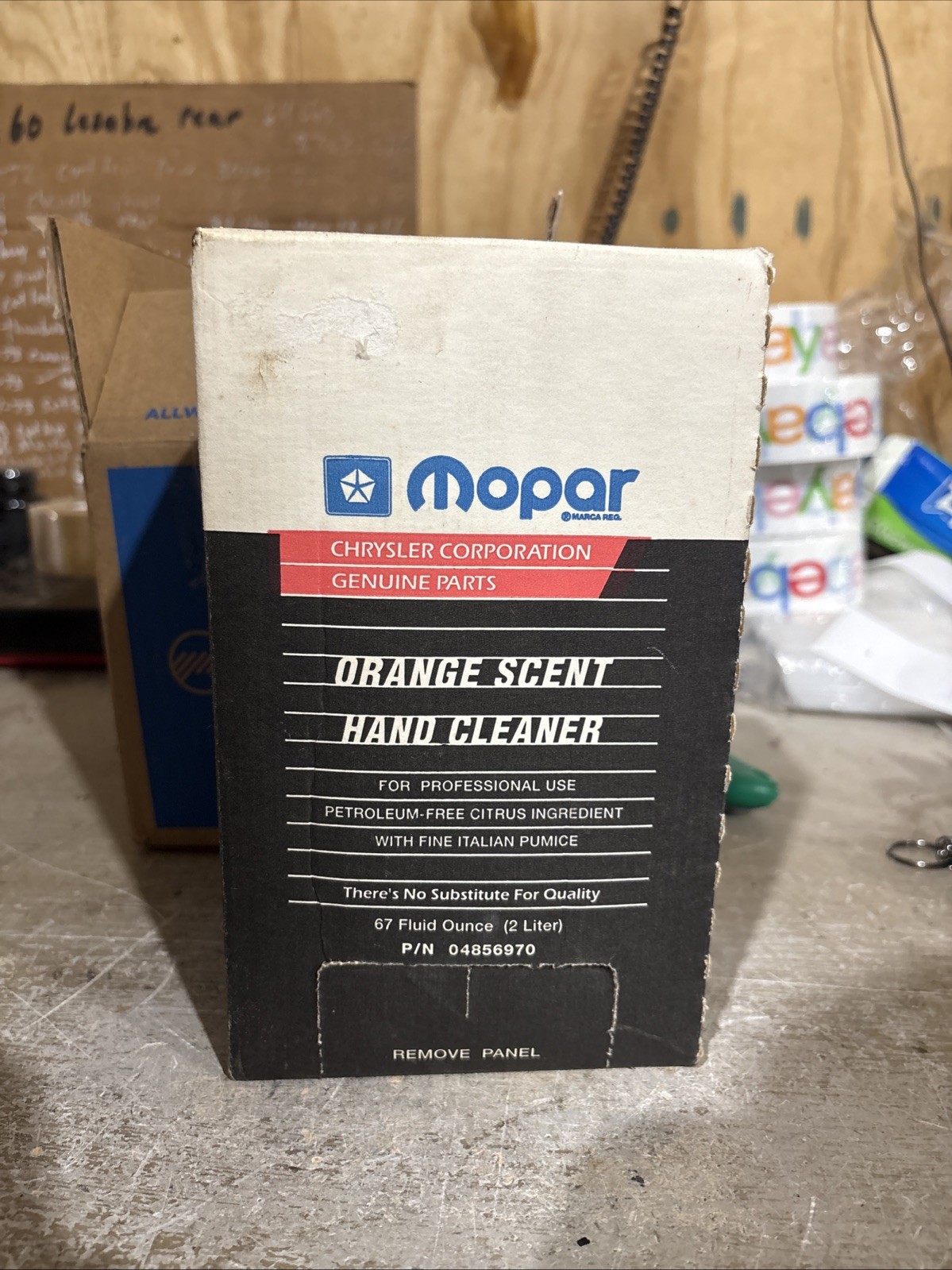 Vintage Mopar Orange Scent Hand Cleaner 