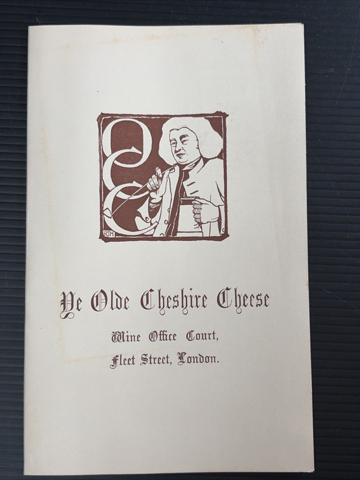 Ye Olde Cheshire Cheese Menu Wine Office Court Fleet Street London