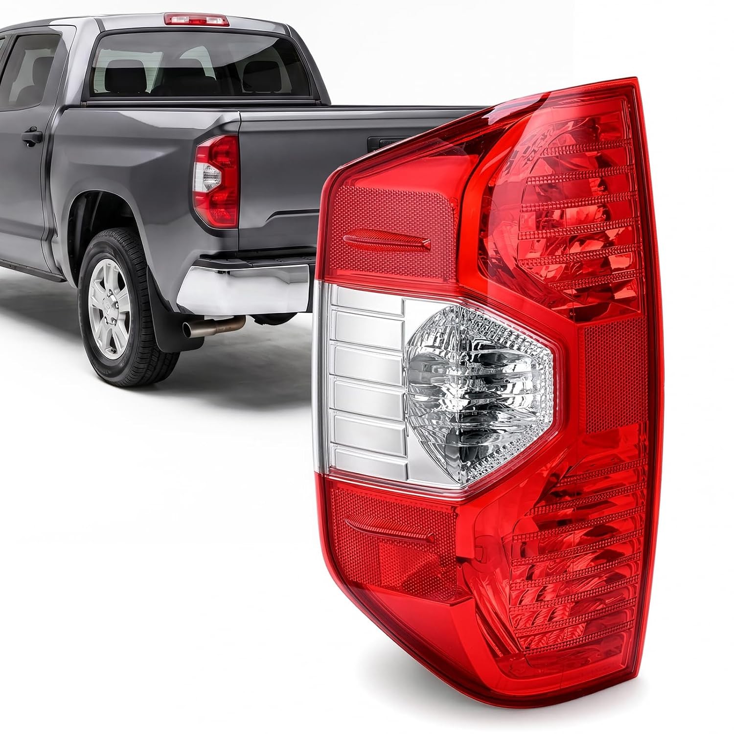Tail Light Assembly For 2014-2021 Toyota Tundra Left Driver Side with Bulb