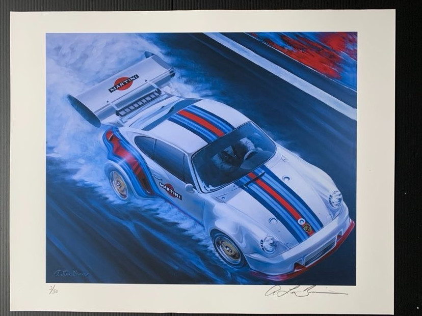 Martini Porsche Limited Edition Art 991 Carrera S LeMans racing collectible x/50