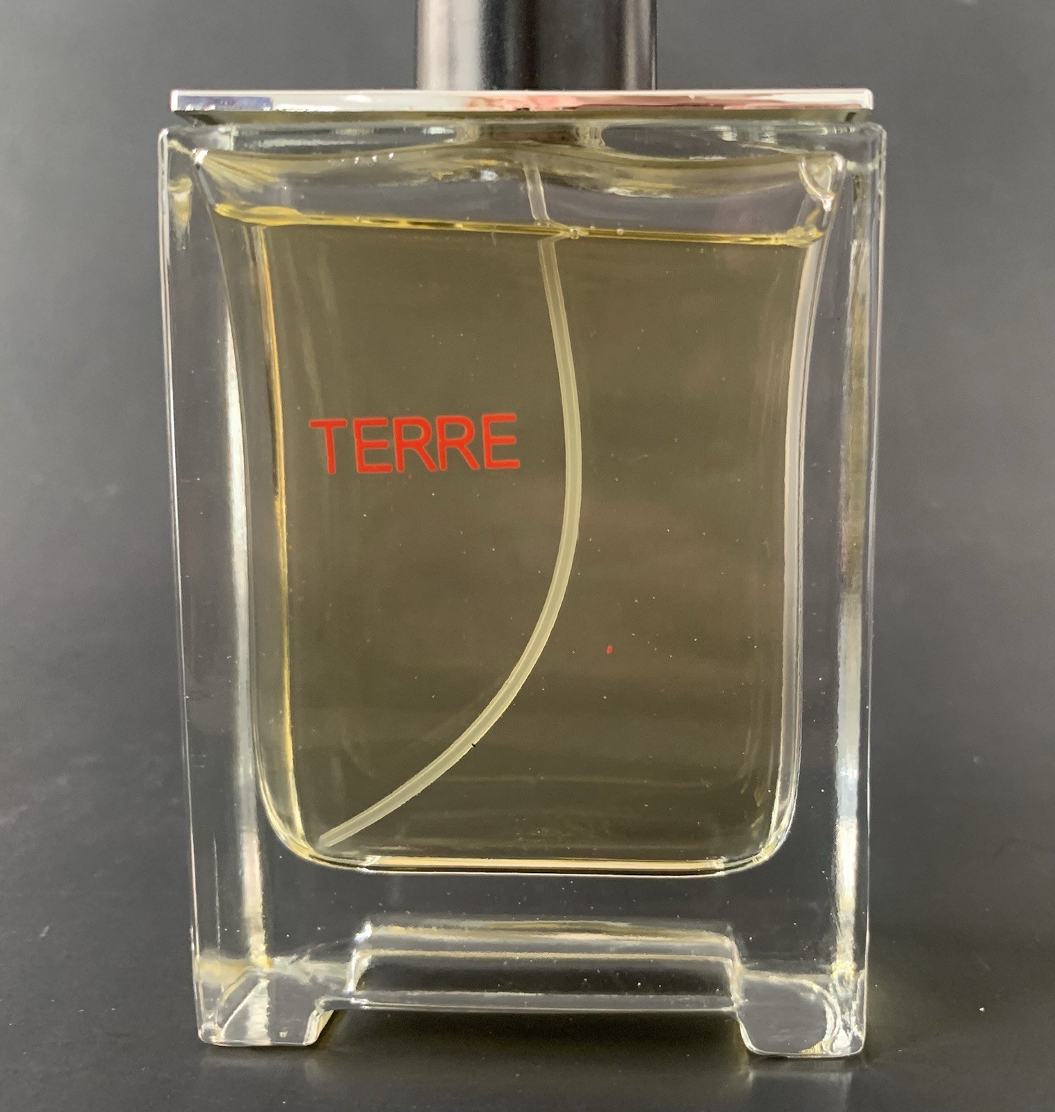 Hermes TERRE Collectors Bottle. Missing Cap. No Oz. Size. “H” On Bottom.