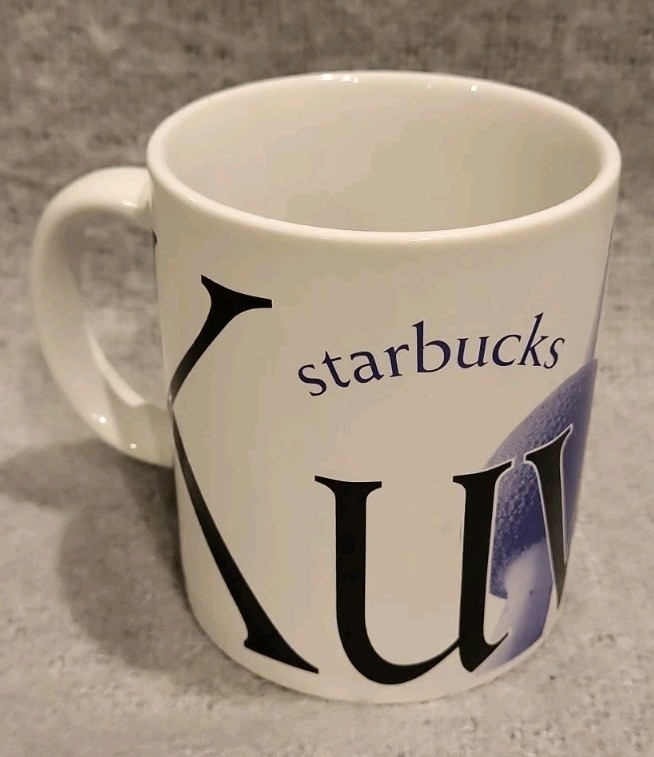 2002 Starbucks Coffee City Mug Kuwait Collector Series 16 Oz Cup Expresso Latte