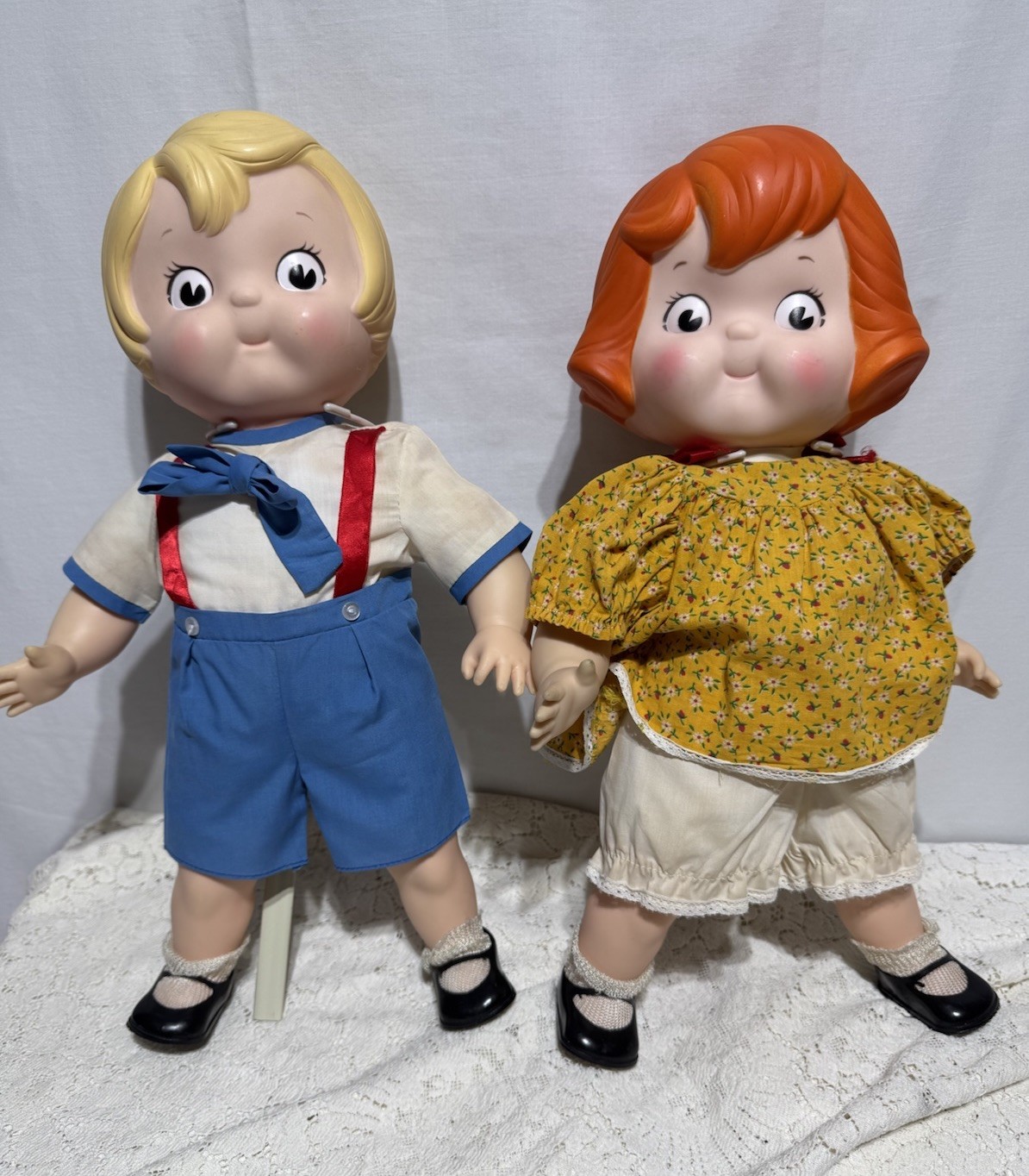 Vintage 1984 Campbell’s Soup Kids Dolls Pair 17\