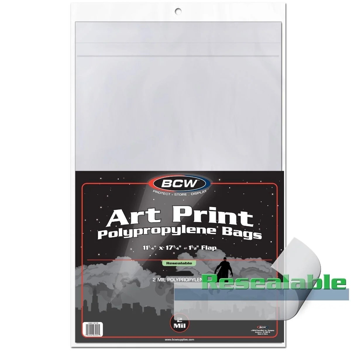 NEW (5 CT) BCW Art Print 11 x 17 Sleeve- Resealable