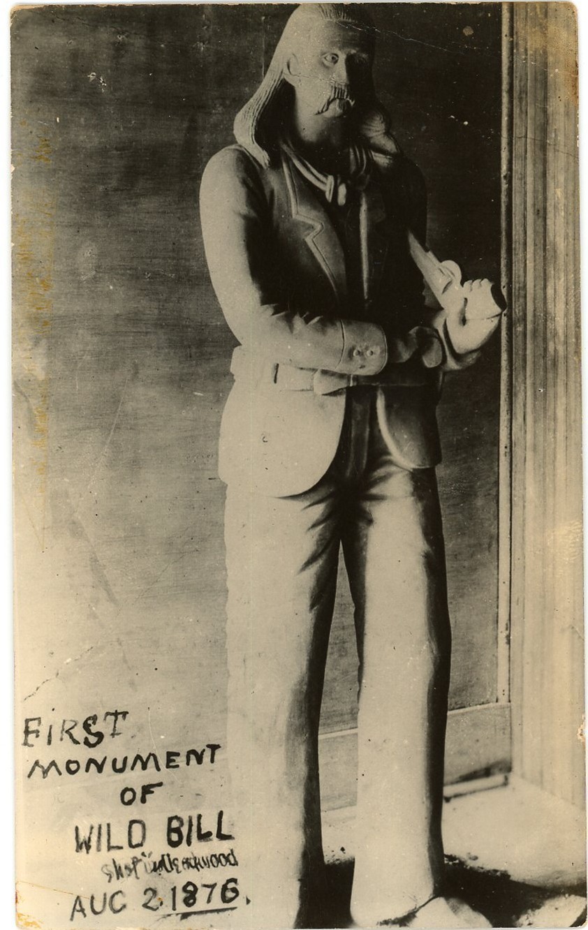 Wild Bill Hickok First Monument Deadwood RPPC Postcard L.L. Cook EKC
