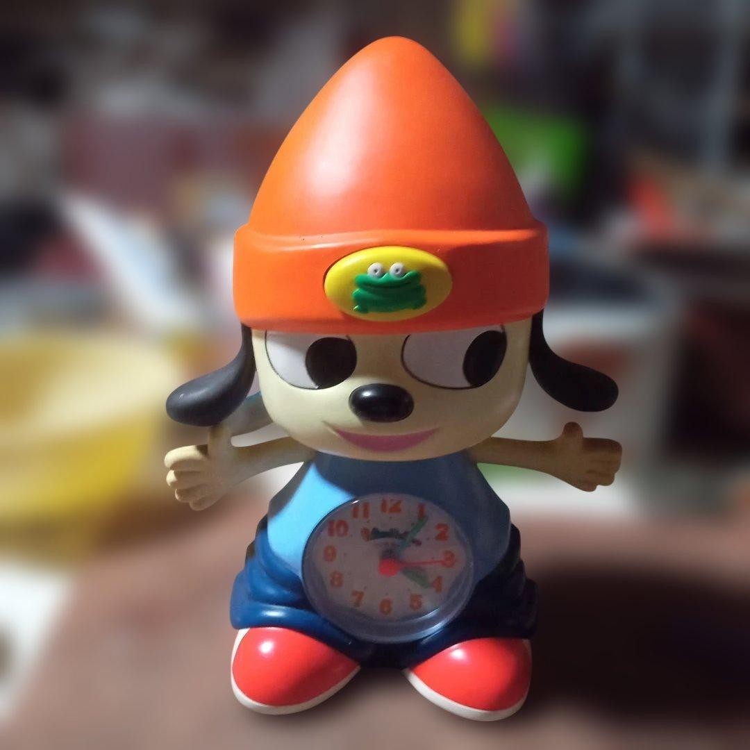 PaRappa the Rapper Vintage Character Figure Clock Retro Game Collectible Junk