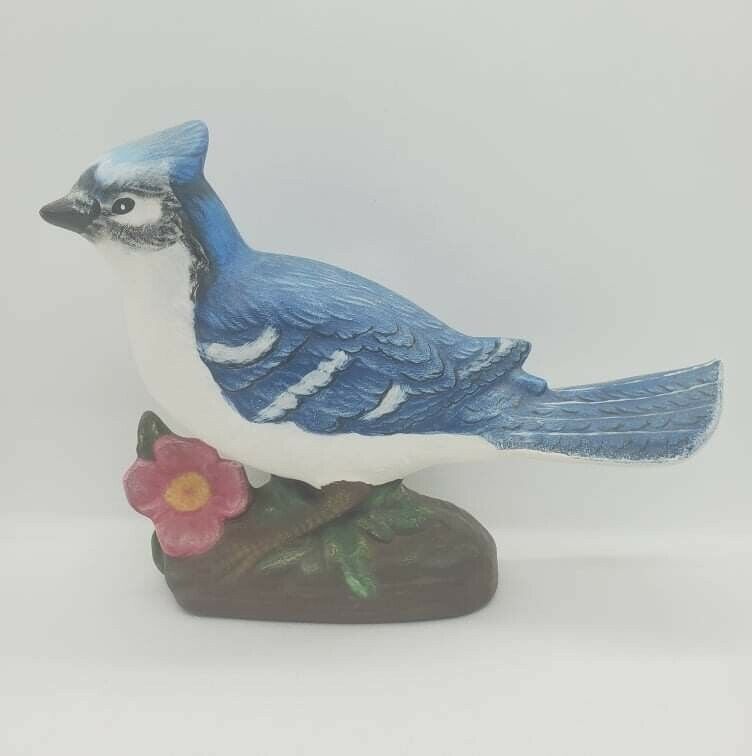 Ceramic Blue Jay Hobbyist Art Figurine 6.75